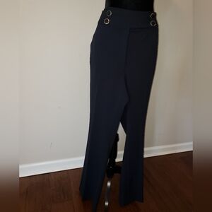 Plus Elegant Navy Women's Pants By Calvin Klein